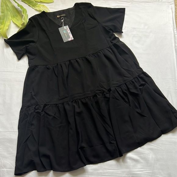 ⭐️NWT CHERFLY Women's Loose Swing Babydoll Dress⭐️ - Picture 5 of 10